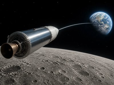 NASA показало 18-метровий кратер на Місяці після падіння ступеня Falcon 9