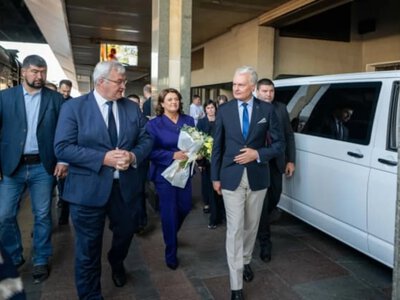 Президент Литвы Науседа прибыл в Киев накануне Дня независимости Украины