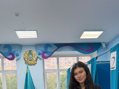 18-летняя жительница Астаны впервые приняла участие в голосовании