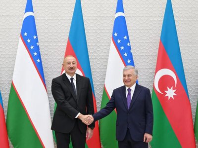  Президент Азербайджана Ильхам Алиев прибыл в Ташкент с государственным визитом 
