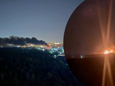 Массированная атака БПЛА на юг России: в Краснодаре, Адыгее и Невинномысске горят склады Ozon