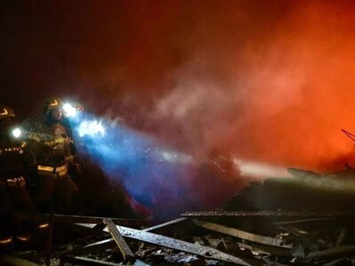  Войска рф атаковали Киев дронами, есть попадание в жилую многоэтажку. 