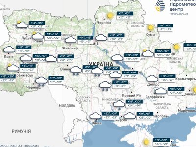 Прогноз погоды на 26 августа 2026 года в Украине: дожди, грозы и комфортные +21°…+26°