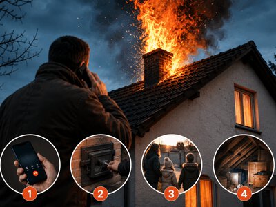 Горит сажа в трубе: 4 первых шага, которые спасут дом от пожара