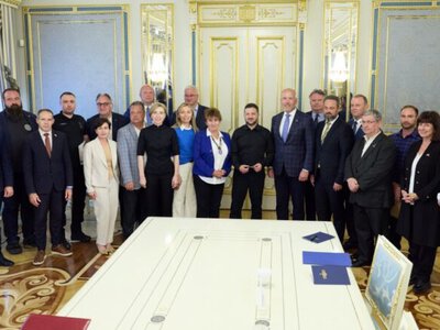 Зеленский встретился с делегацией Всемирного конгресса украинцев: обсудили меры по усилению поддержки Украины в мире