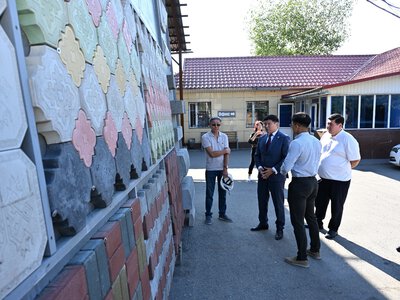 Аким города Ернат Бәзіл ознакомился с работой завода «Arlan TDK»