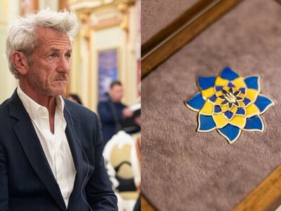Пошутил об Оскаре: Зеленский вручил награду Шону Пенну и рассмешил зал