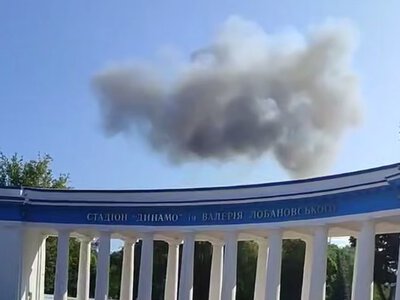 Россияне обстреляли стадион Динамо и центр Киева с помощью дронов
