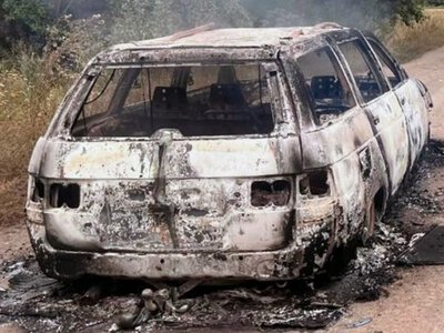 Жуткая атака с неба: российский дрон поджег авто с людьми на Харьковщине