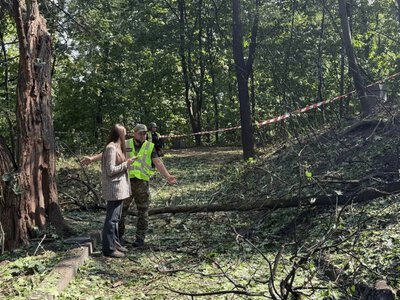 В центре Киева упал и взорвался российский БпЛА: вероятно, Герань-4