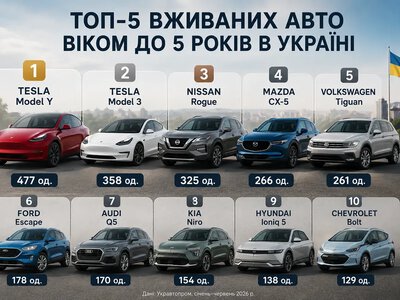 Українці активно везуть свіжі авто з-за кордону: названо топ-10 моделей віком до п’яти років