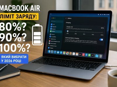 Следует ли держать MacBook Air на зарядке и ограничивать аккумулятор до 80%