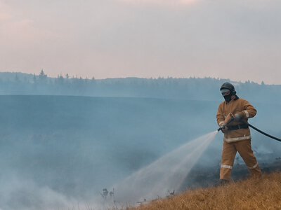  Степной пожар на 2980 гектарах ликвидировали в Акмолинской области 