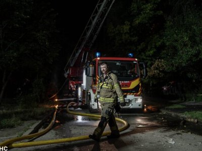 Ночная атака рф: в Киеве горела многоэтажка, в Николаевской области повреждены портовая и гражданская инфраструктура