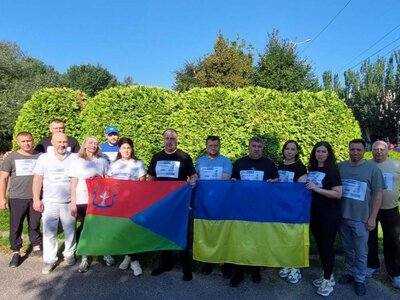 Более 200 жителей Константиновской громады присоединились к забегу «Чту воинов, бегу за Героев Украины»