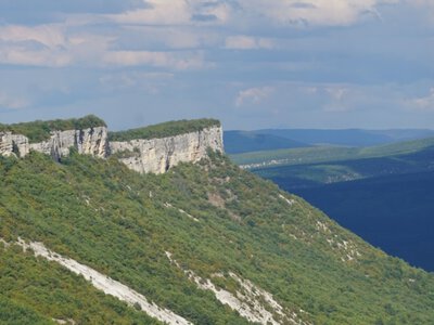 В Крыму на Мангупе зафиксировали серьезный пожар