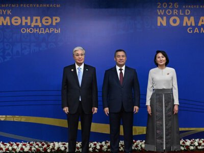  Токаев прибыл на церемонию открытия Всемирных игр кочевников в Бишкеке 