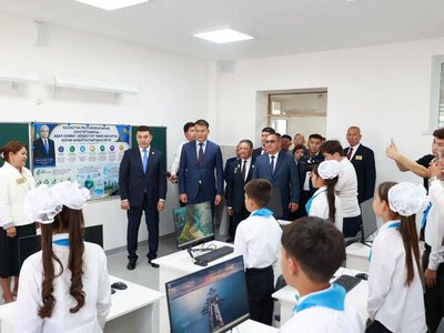 ТУРКЕСТАН: В САУРАНСКОМ РАЙОНЕ ВВЕДЕНА В ЭКСПЛУАТАЦИЮ НОВАЯ ШКОЛА ИМЕНИ АБАЯ НА 300 МЕСТ