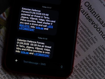 Естонія оголошувала повітряну тривогу через дрони біля східного кордону