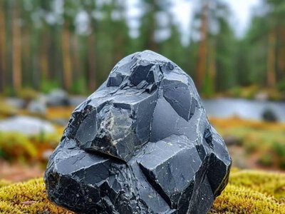Шунгит это удивительный и редкий чёрный минерал