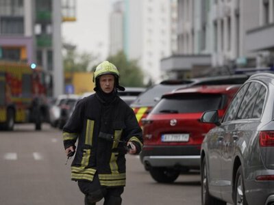  В Киеве обломки вражеского БПЛА упали на проезжую часть, есть пострадавшие (обновлено) 