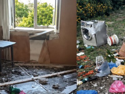 В гурийском селе разгромили дом подозреваемого в жестоком убийстве пенсионерки