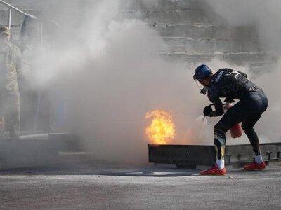 В Жезказгане завершился третий день чемпионатов МЧС Казахстан по пожарно-спасательному спорту