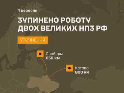 Украинские силы подтвердили остановку работы двух крупных нефтеперерабатывающих предприятий РФ