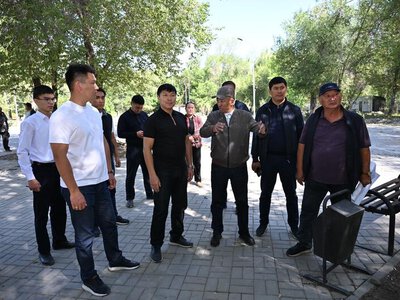 Аким города проверил ход работ на строительных и инфраструктурных объектах