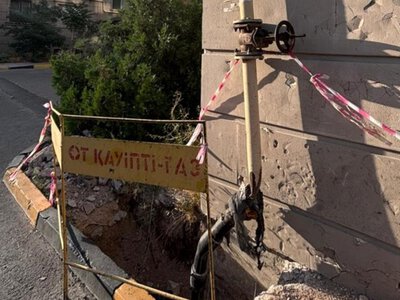  Поврежденную после ДТП газовую трубу в Актау отремонтируют 8 сентября 