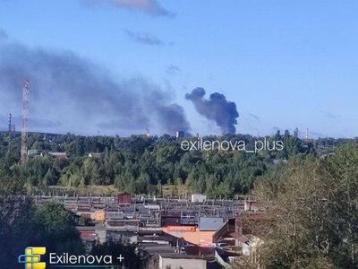 Украинские дроны атаковали Рязанский НПЗ, вспыхнул пожар
