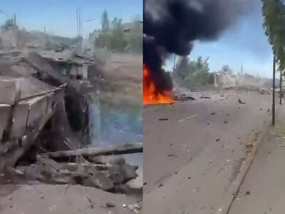 Российская армия ударила по Краматорску: перекрыто движение на двух мостах