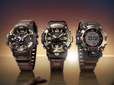 Casio представила три новые модели G-Shock Master of G в стиле Horizon Gold