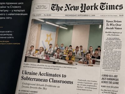 Школа із Запоріжжя – на першій шпальті одного з найвідоміших видань світу