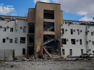 россияне ударили «шахедом» по телеканалам «Мы — Украина» и «Мы — Украина+», есть пострадавшие