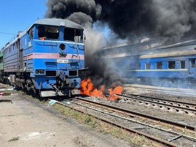 Россия в третий раз с утра нанесла удар по поездам Укрзализныци, есть раненые
