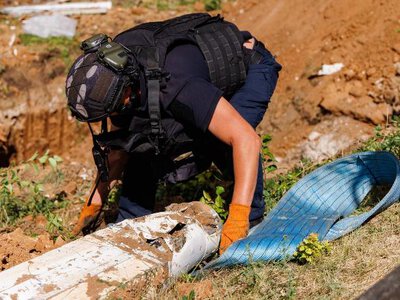 В Краматорске спасатели уничтожили неразорвавшуюся авиабомбу
