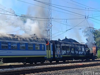 Россия атаковала «шахедом» поезд Харьков — Изюм, есть пострадавшие