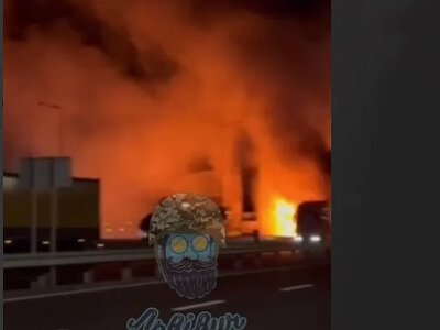Пожар возле пункта «Ягодин»: в Украине сообщили об ударе дрона по АЗС у границы с Польшей