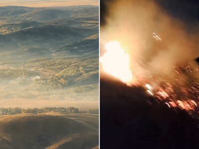  В Баянаульском нацпарке тушат пожар: привлечен вертолет Ми-8 