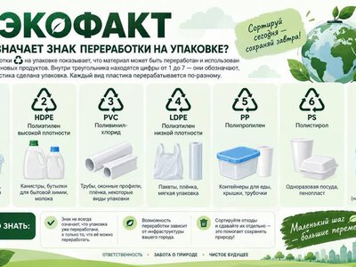 ЭКОФАКТ | Что означает знак переработки на упаковке?