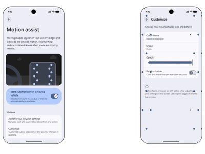 Google розгорнула Motion Assist на Pixel і Samsung: бульбашки на екрані мають зменшувати заколисування в авто