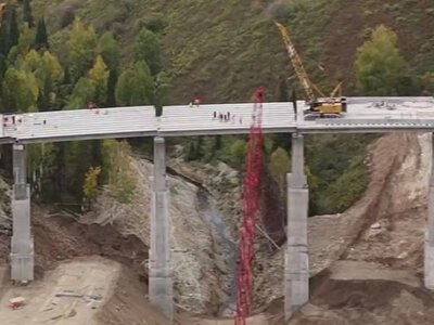  В Восточном Казахстане построили самый высокий мост 