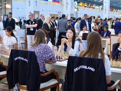  Казахстанские шахматистки одержали победу над Германией в Самарканде 