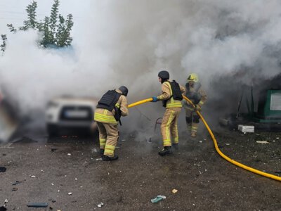 Вторая атака за утро: в Житомирской области повреждена АЗС сети WOG (ФОТО)