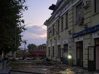 росія  обстріляла залізничний вокзал у Лозовій на Харківщині