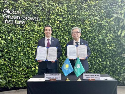 Казахстан и Глобальный институт зеленого роста (Global Green Growth Institute, GGGI) подписали соглашение для укрепления партнерства в области зеленой экономики