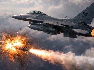 На американской авиабазе в Германии разбился истребитель F-16: пилот катапультировался