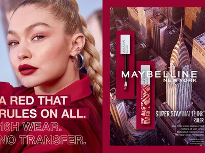 Джіджі Гадід знову стала обличчям Maybelline New York у кампанії Super Stay Matte Ink (фото)
