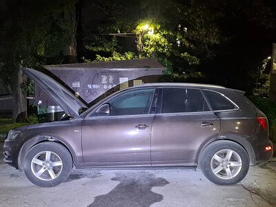В Николаеве подожгли автомобиль Audi